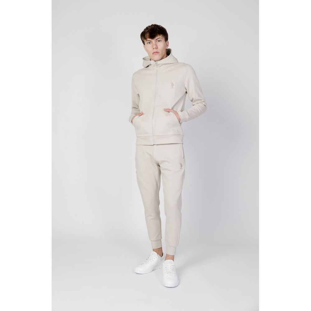 U.S. POLO ASSN. Beige Cotton Hoody