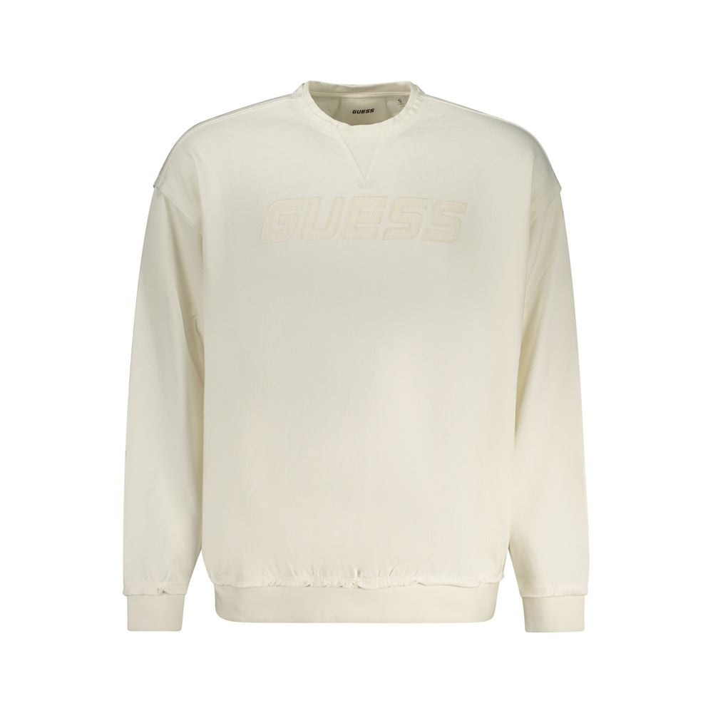 Guess Jeans White Cotton Sweater