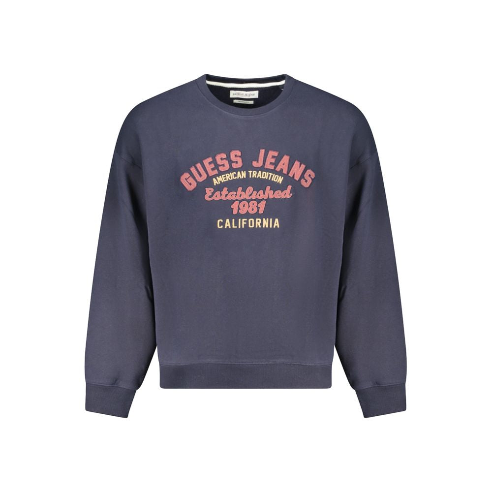 Guess Jeans Blue Cotton Sweater