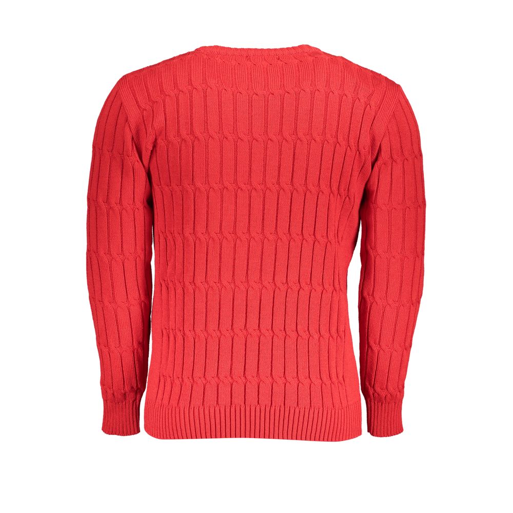 U.S. Grand Polo Red Fabric Sweater